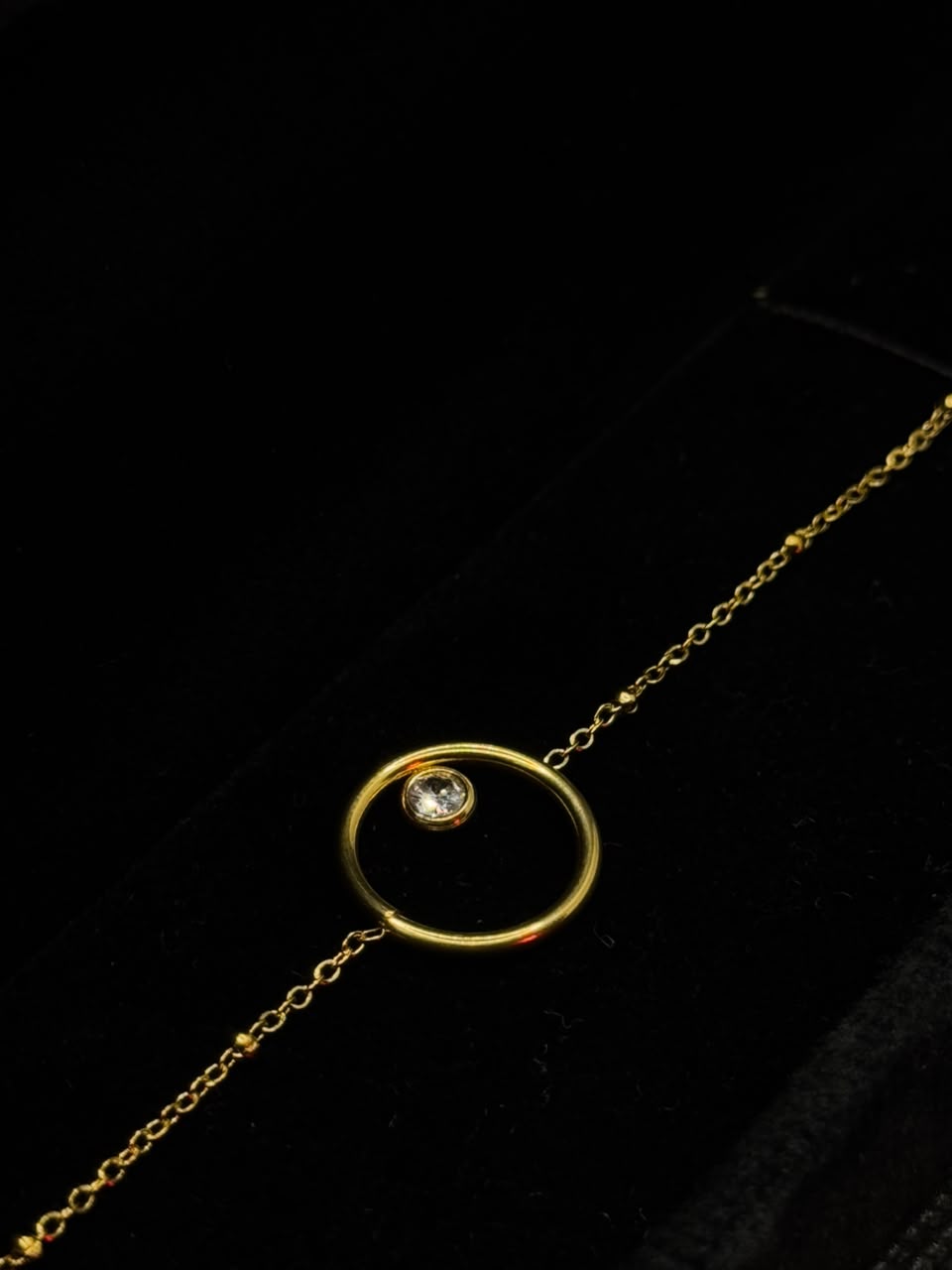 Solitaire Circle Necklace