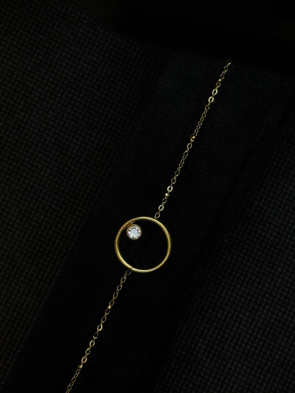 Solitaire Circle Necklace