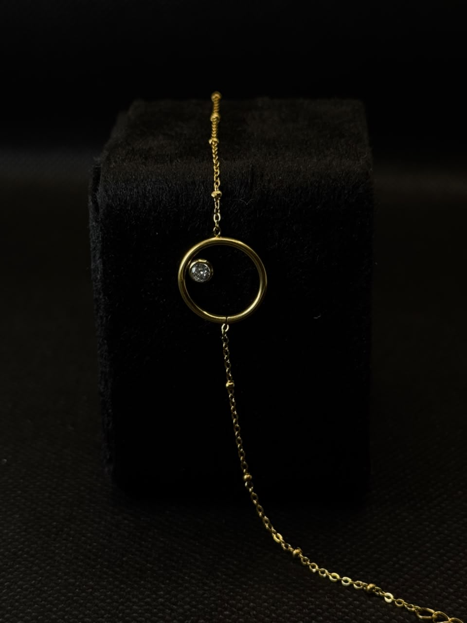 Solitaire Circle Necklace